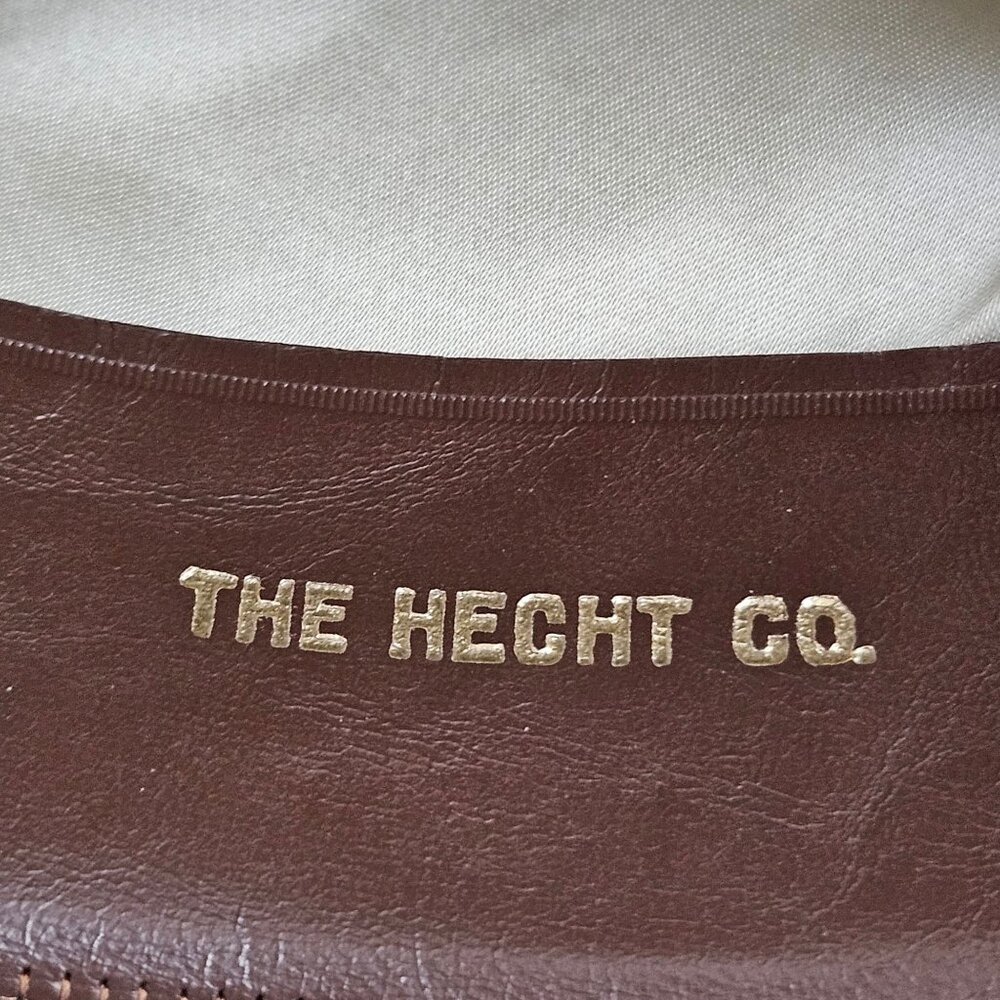 Stetson 3X Beaver Quality Brown Felt Western Hat Feather Band Hecht Co Wide Brim - Picture 8 of 11